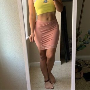 •Pink Fashion Nova BodyContour Skirt•